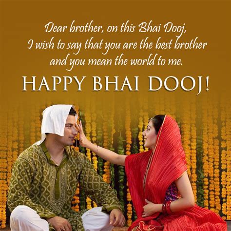 best brother in the world in hindi|Happy Bhai Dooj Wishes, Messages, Status Quotes。